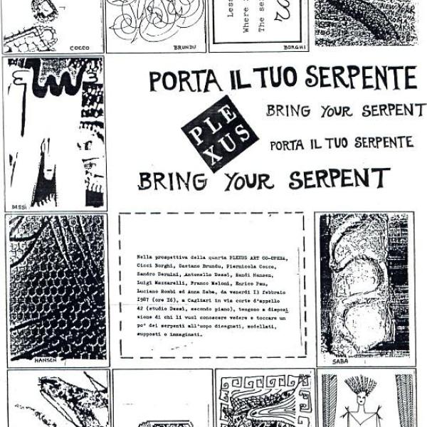 1987 Plexus Bring Your Serpent Exhibition, Cagliari, Sardinia